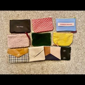 10 Ipsy Make Up Bags. All individually different designs.